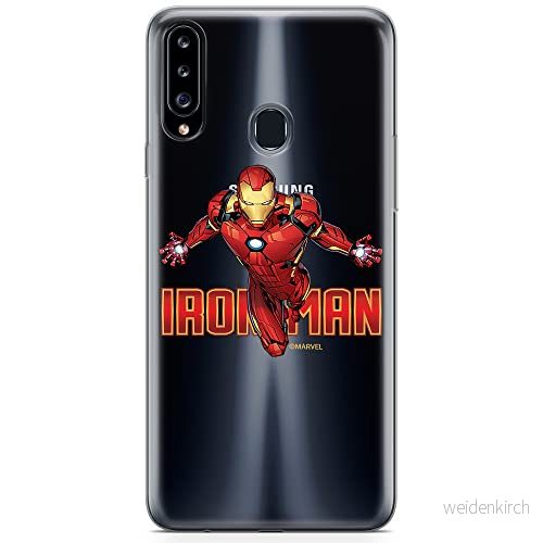ERT GROUP mobiltelefonfodral för Samsung A20S originalt och officiellt licensierat Marvel mönster Iron Man 030 optimalt anpassad till formen på mobiltelefonen, gedeeltelijk transparant 5904805151712