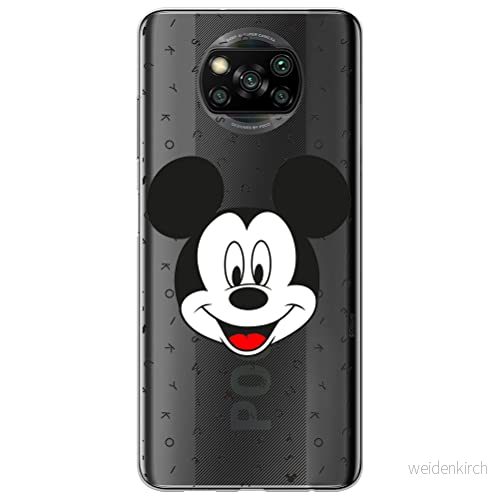 ERT GROUP mobiltelefonfodral för Xiaomi POCOPHONE X3 originalt och officiellt licensierat Disney mönster Mickey 020 optimalt anpassad till formen på mobiltelefonen, gedeeltelijk transparant 5903537121666