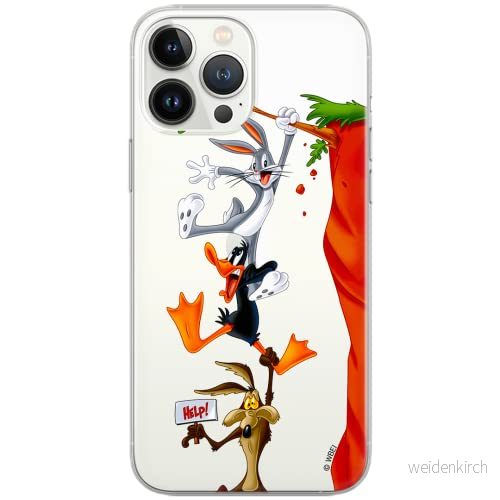 ERT GROUP mobiltelefonfodral för Huawei P30 originalt och officiellt licensierat Looney Tunes mönster 005 Vit optimalt anpassad till formen på mobiltelefonen, gedeeltelijk transparant 5902980145717