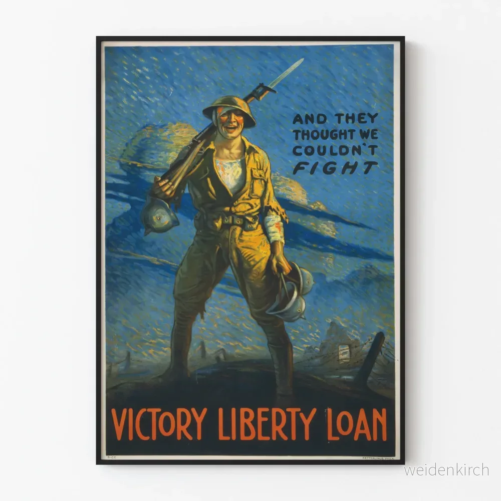 Vintage militär poster Victory Liberty Loan