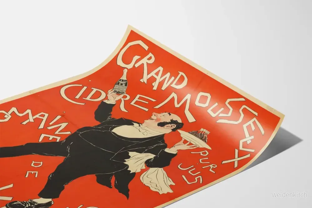 Vintageposter för Grand Cidre Mousseux Domaine de Valencey - Bild 3