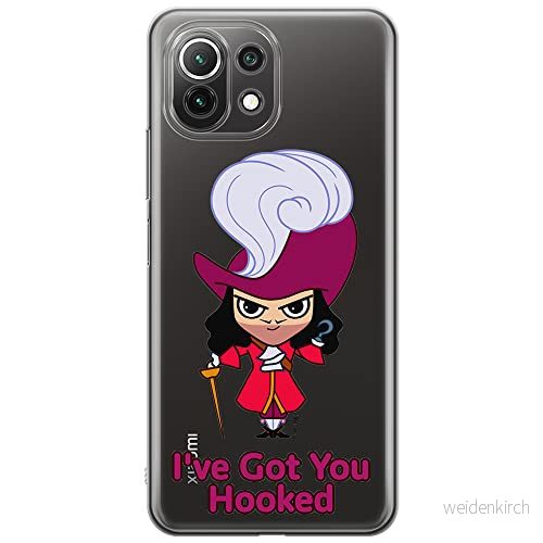 ERT GROUP mobiltelefonfodral för Xiaomi 11 LITE 4G/5G originalt och officiellt licensierat Disney mönster James Hook 001, gedeeltelijk transparant 5905131455635