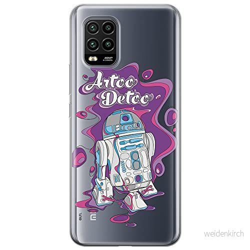 ERT GROUP mobiltelefonfodral för Xiaomi MI 10 LITE originalt och officiellt licensierat Star Wars mönster R2D2 002 optimalt anpassad till formen på mobiltelefonen, gedeeltelijk transparant 5903537150109