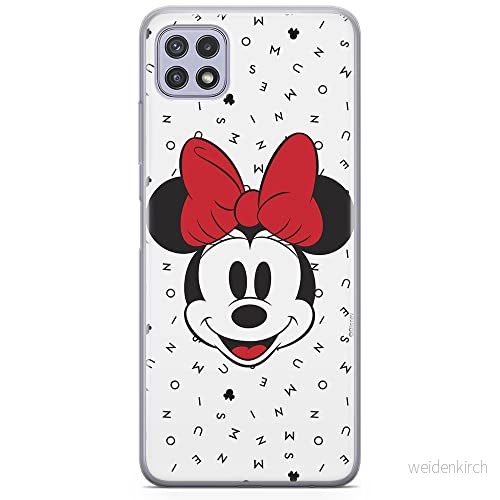 ERT GROUP mobiltelefonfodral för Samsung A22 5G originalt och officiellt licensierat Disney mönster Minnie 056 optimalt anpassad till formen på mobiltelefonen, fodral tillverkad av TPU plast 5903932803488