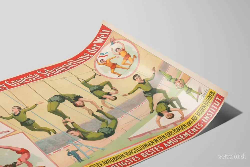 Vintageposter Barnum & Bailey - Akrobater och Cirkusspektakel - Bild 2