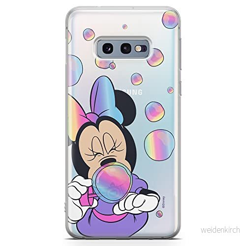 ERT GROUP mobiltelefonfodral för Samsung S10e originalt och officiellt licensierat Disney mönster Minnie 052 optimalt anpassad till formen på mobiltelefonen, gedeeltelijk transparant 5902980263299