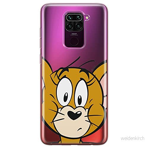 ERT GROUP mobiltelefonfodral för Xiaomi REDMI NOTE 9 originalt och officiellt licensierat Tom and Jerry mönster 002 optimalt anpassad till formen på mobiltelefonen, gedeeltelijk transparant 5903040332313