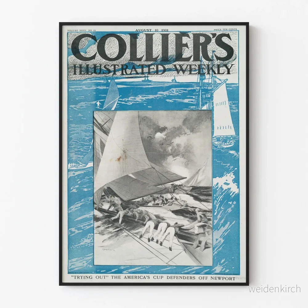 Vintageposter av America's Cup Newport 1901