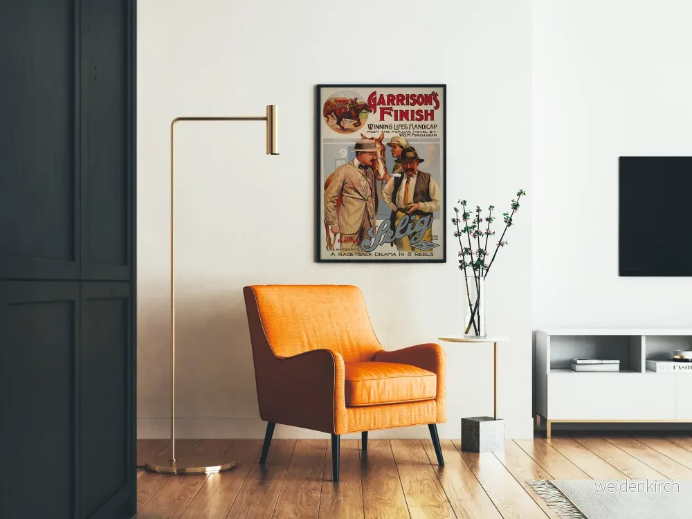 Vintageposter Garrison's Finish Hästkapplöpning - Bild 2