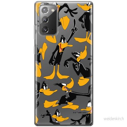 ERT GROUP mobiltelefonfodral för Samsung GALAXY NOTE 20 originalt och officiellt licensierat Looney Tunes mönster Duffy 002 optimalt anpassad till formen på mobiltelefonen, gedeeltelijk transparant 5905511664121