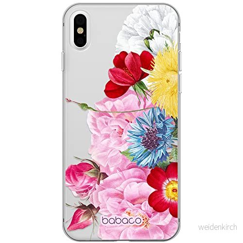 ERT GROUP mobiltelefonfodral för Iphone XS Max originalt och officiellt licensierat Babaco mönster Flowers 056 optimalt anpassad till formen på mobiltelefonen, gedeeltelijk transparant 5905131360656