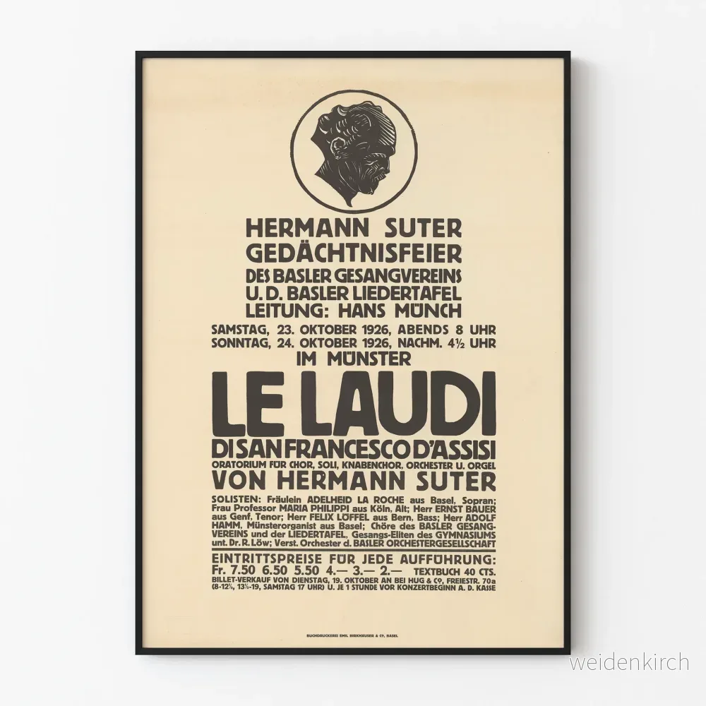 Vintageposter 'Le Laudi di San Francesco d'Assisi' - Klassisk väggdekoration