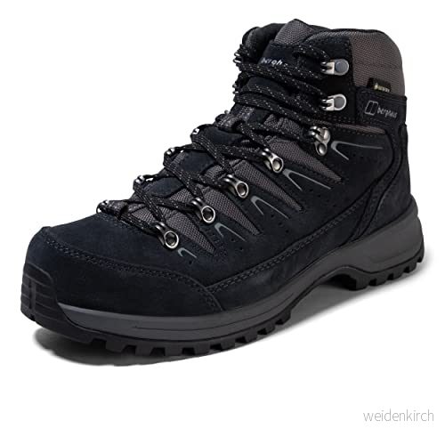 Berghaus Explorer Trek Gore tex vattentäta promenadstövlar för män, Marinblå grå, 41.5 EU 5052071987662