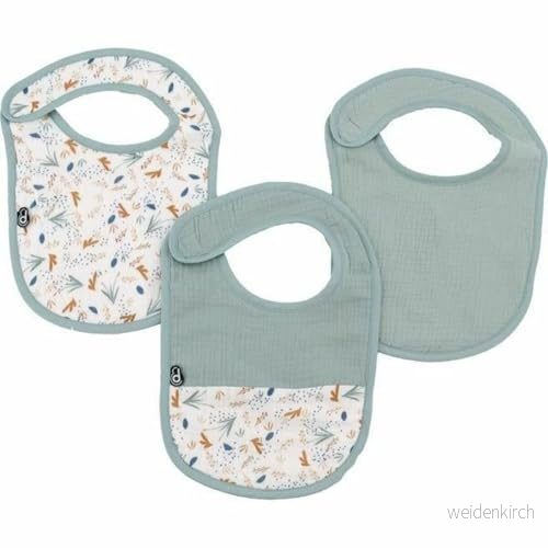 DOMIVA Set X3 MUSSELINE Haklapp 0 6 MÅNADER BOMULL GAS 3700948338568