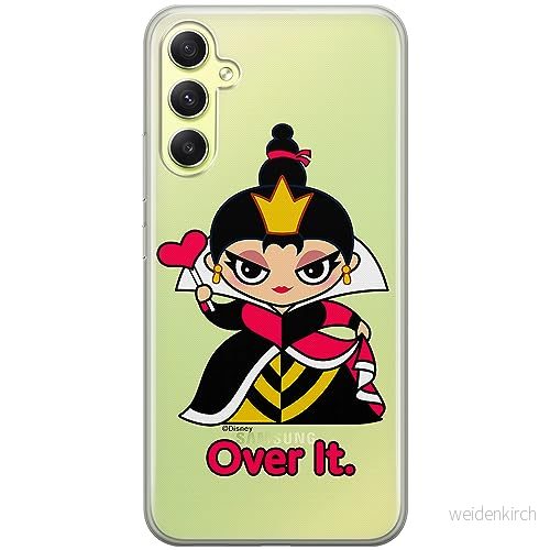 ERT GROUP mobiltelefonfodral för Samsung A34 5G originalt och officiellt licensierat Disney mönster Queen of Hearts 001 optimalt anpassad till formen på mobiltelefonen, gedeeltelijk transparant 5905511785536