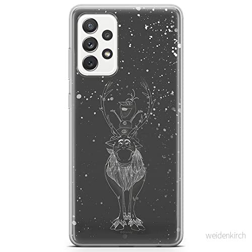 ERT GROUP mobiltelefonfodral för Samsung A72 5G originalt och officiellt licensierat Disney mönster Olaf and Sven 001 optimalt anpassad till formen på mobiltelefonen, fodral tillverkad av TPU plast 5903040081532