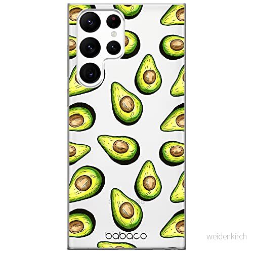 ERT GROUP mobiltelefonfodral för Samsung S22 ULTRA originalt och officiellt licensierat Babaco mönster Fruits 001 optimalt anpassad till formen på mobiltelefonen, gedeeltelijk transparant 5904805281334