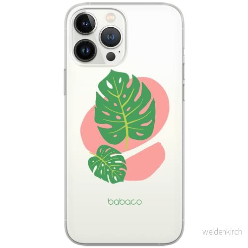 ERT GROUP mobiltelefonfodral för Apple Iphone 7 PLUS/ 8 PLUS originalt och officiellt licensierat Babaco mönster Plants 011 Vit anpassad till formen på mobiltelefonen, gedeeltelijk transparant 5903932575439