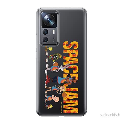 ERT GROUP mobiltelefonfodral för Xiaomi 12T/12T pro/K50 Ultra originalt och officiellt licensierat Looney Tunes mönster Space Jam 006 anpassad till formen på mobiltelefonen, gedeeltelijk transparant 5905511573201