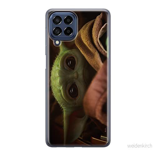 ERT GROUP mobiltelefonfodral för Samsung M33 5G originalt och officiellt licensierat Star Wars mönster Baby Yoda 002 optimalt anpassad till formen på mobiltelefonen, fodral tillverkad av TPU plast 5905511340995
