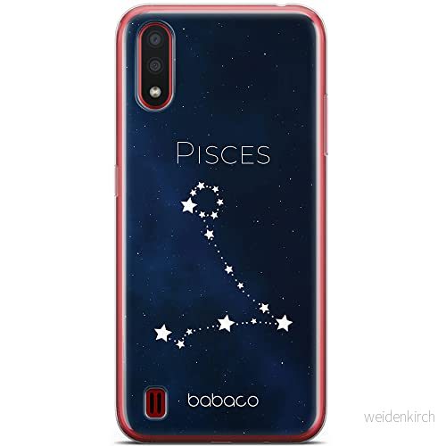 ERT GROUP mobiltelefonfodral för Samsung A01 originalt och officiellt licensierat Babaco mönster Zodiac Constellation 012 anpassad till formen på mobiltelefonen, fodral tillverkad av TPU plast 5903932221701