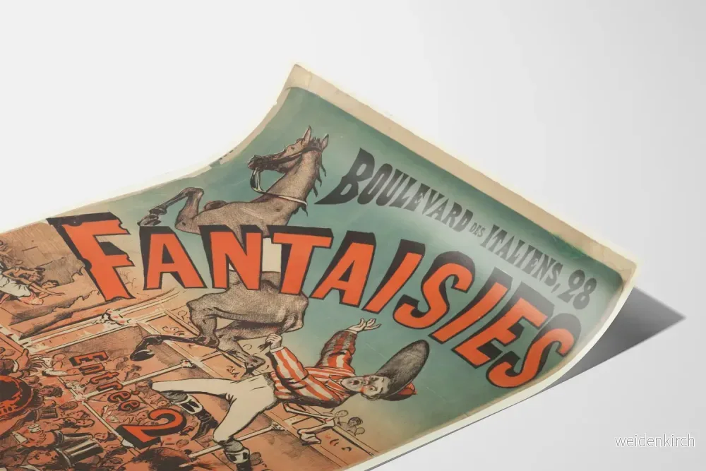 Vintageposter Boulevard des Italiens 28 Fantasier väggdekoration - Bild 3