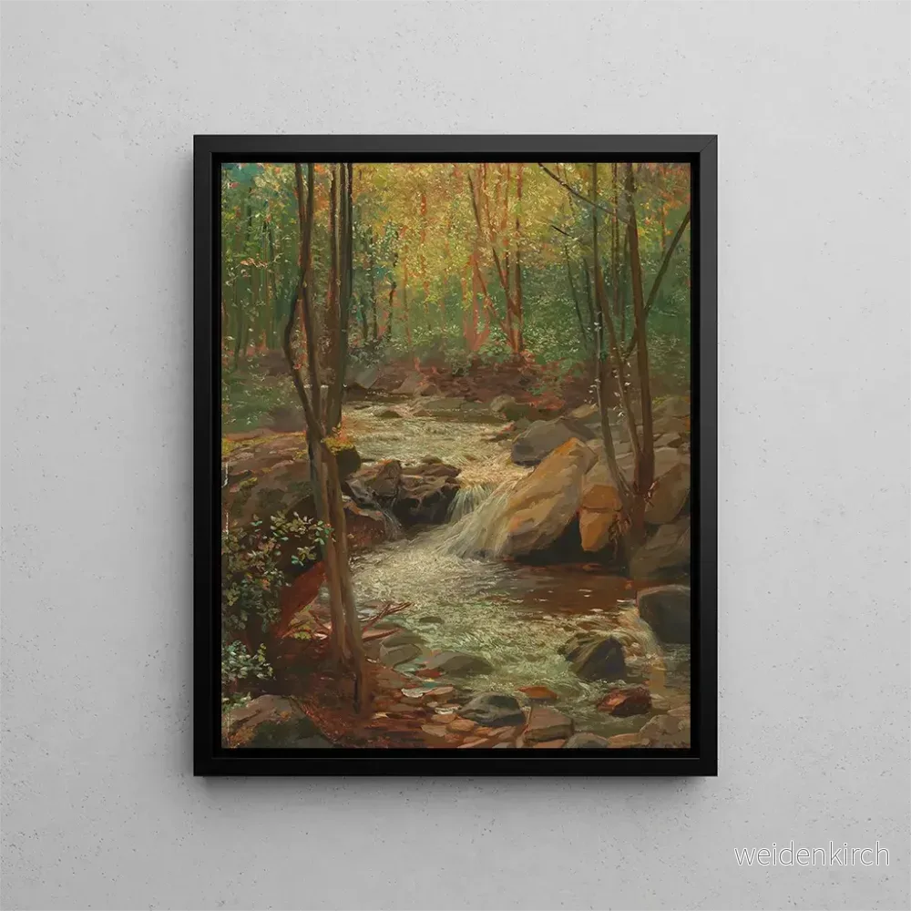Målning Ruisseau Woodland – Alexander Demetrius Goltz | Konsttryck