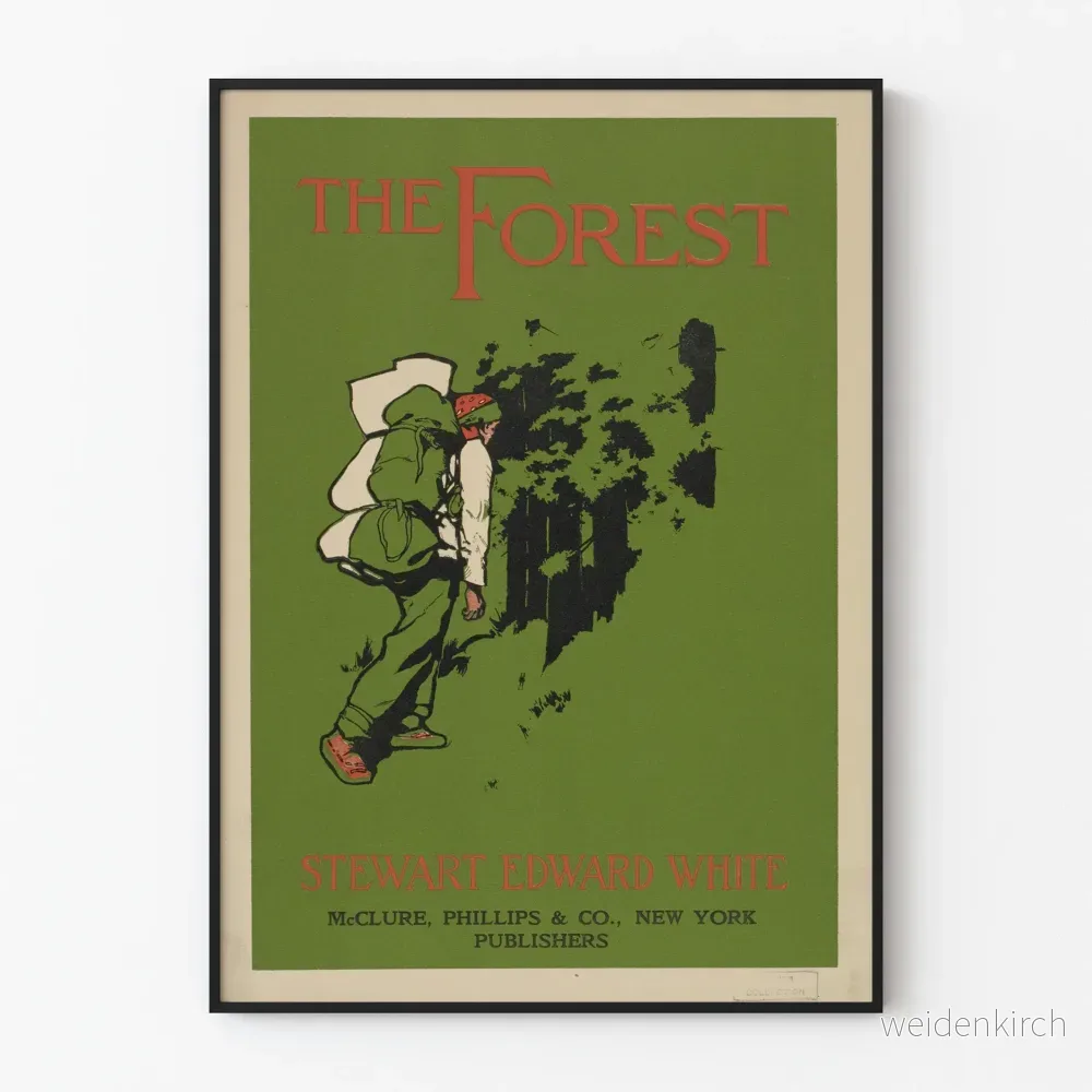 Vintageposter The Forest – Natur- och vandringsväggdekoration Vintageposter The Forest – Natur- och vandringsväggdekoration