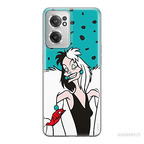 ERT GROUP mobiltelefonfodral för Oneplus NORD CE 2 originalt och officiellt licensierat Disney mönster Cruella 004 optimalt anpassad till formen på mobiltelefonen, fodral tillverkad av TPU plast 5905511296889