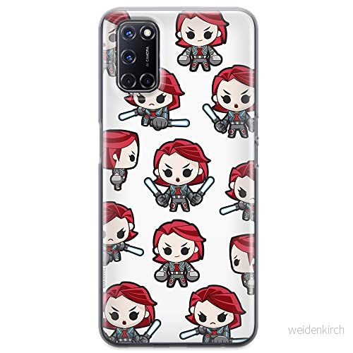 ERT GROUP mobiltelefonfodral för Oppo A92/ A72/ A52 originalt och officiellt licensierat Marvel mönster Black Widow 013 optimalt anpassad till formen på mobiltelefonen, fodral tillverkad av TPU plast 5904805237768