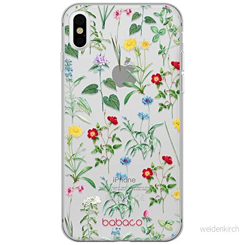 ERT GROUP mobiltelefonfodral för Iphone X/XS originalt och officiellt licensierat Babaco mönster Flowers 042 optimalt anpassad till formen på mobiltelefonen, gedeeltelijk transparant 5905131316646