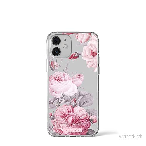 ERT GROUP mobiltelefonfodral för Iphone 12 Mini originalt och officiellt licensierat Babaco mönster Flowers 050 optimalt anpassad till formen på mobiltelefonen, gedeeltelijk transparant 5905131347053