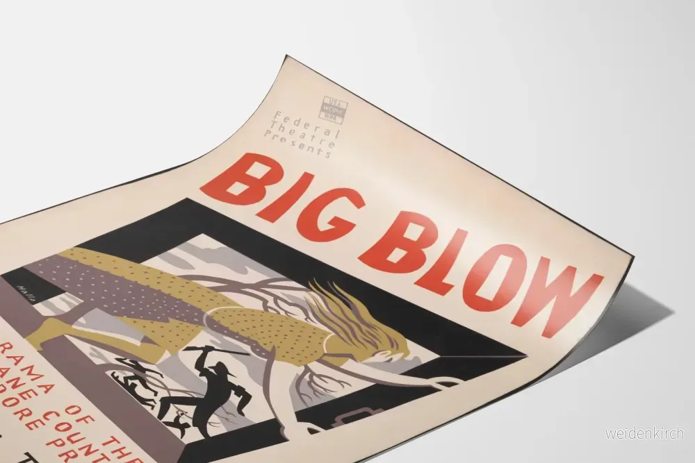 Vintageaffisch Teater Big Blow av Federal Theatre - Bild 3