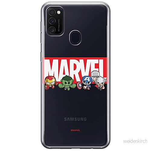 ERT GROUP mobiltelefonfodral för Samsung M21 originalt och officiellt licensierat Marvel mönster 009 optimalt anpassad till formen på mobiltelefonen, gedeeltelijk transparant 5904805175923