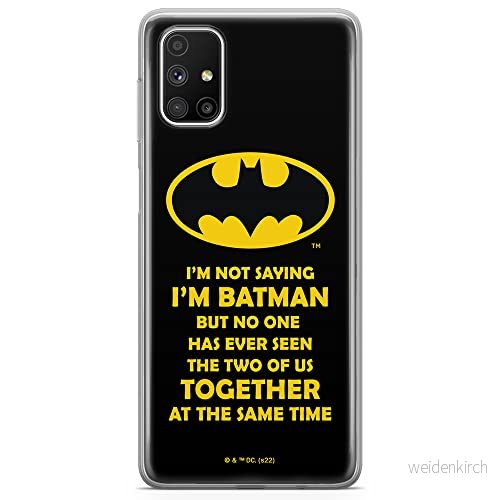 ERT GROUP mobiltelefonfodral för Samsung M51 originalt och officiellt licensierat DC mönster Batman 053 optimalt anpassad till formen på mobiltelefonen, fodral tillverkad av TPU plast 5905131551344