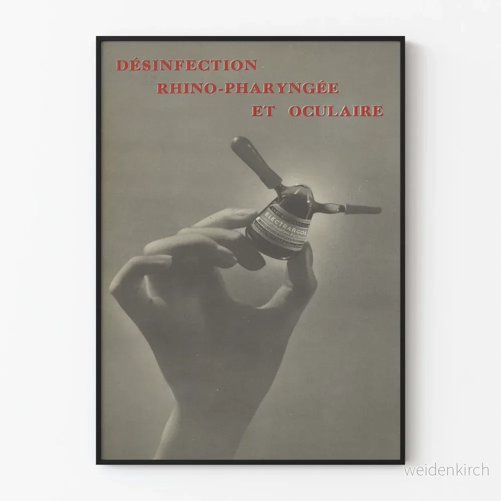 Vintageposter för näs- och ögonbeskydd