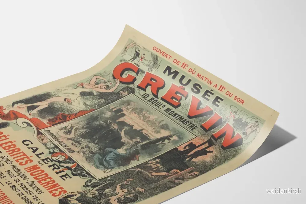 Vintageposter från Musée Grévin, Moderna Berömdhetsgalleriet - Bild 3