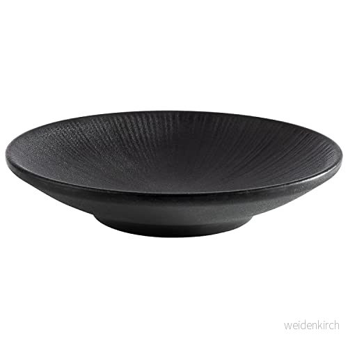 APS 85073 melaminttallrik NERO, serveringstallrik för olika livsmedel, Ø 15 cm 4004133850736