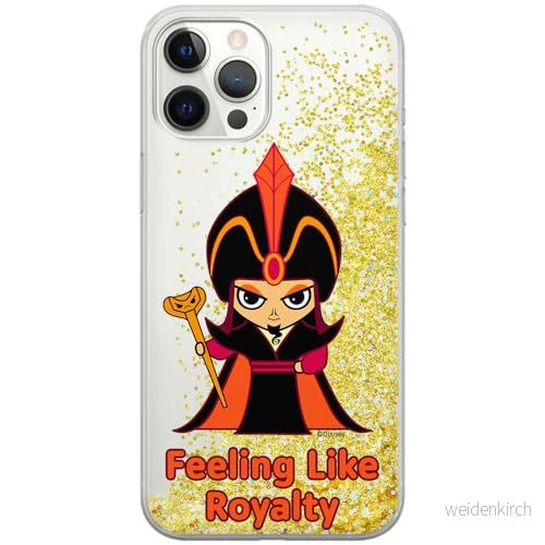 ERT GROUP mobiltelefonfodral för Apple Iphone 12 PRO MAX originalt och officiellt licensierat Disney mönster Jafar 001 optimalt anpassad till formen på mobiltelefonen, med glitter overflow effekt 5905131411778