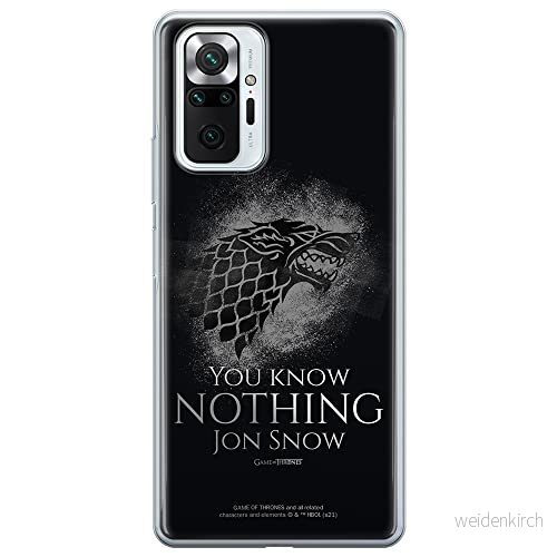 ERT GROUP mobiltelefonfodral för Xiaomi REDMI NOTE 10 PRO originalt och officiellt licensierat Game od Thrones mönster of 020, fodral tillverkad av TPU plast 5903932694703