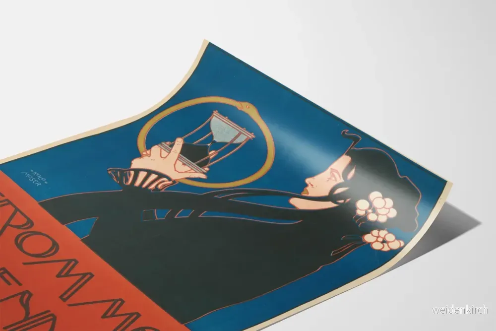 Vintageposter Frommes Kalender - Art nouveau väggdekoration - Bild 3