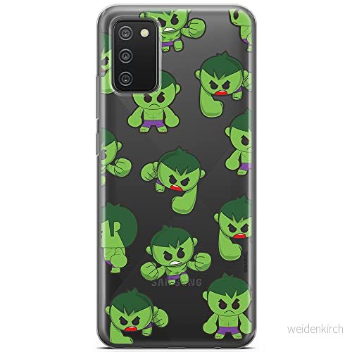 ERT GROUP mobiltelefonfodral för Samsung A02S originalt och officiellt licensierat Marvel mönster Hulk 006 optimalt anpassad till formen på mobiltelefonen, gedeeltelijk transparant 5904805239762