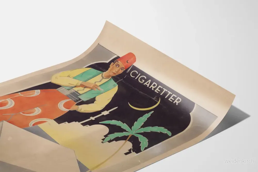 Vintageaffisch Cigaretter dekorativ orientalisk stil - Bild 3