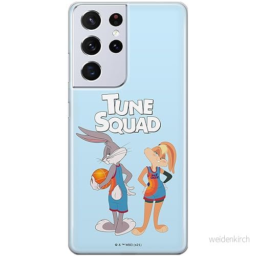 ERT GROUP mobiltelefonfodral för Samsung S21 ULTRA originalt och officiellt licensierat Looney Tunes mönster Space Jam 022 anpassad till formen på mobiltelefonen, fodral tillverkad av TPU plast 5905511060381