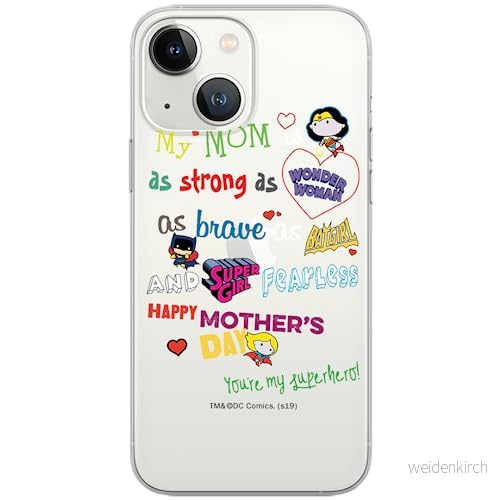 ERT GROUP mobiltelefonfodral för Iphone 13 MINI originalt och officiellt licensierat DC mönster Super Girls 004Vit optimalt anpassad till formen på mobiltelefonen, gedeeltelijk transparant 5903932880854