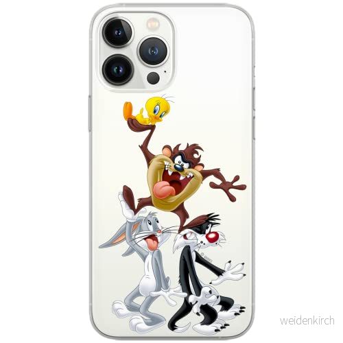 ERT GROUP mobiltelefonfodral för Samsung A50/A50s/A30s originalt och officiellt licensierat Looney Tunes mönster 001 Vit optimalt anpassad till formen på mobiltelefonen, gedeeltelijk transparant 5902980311181