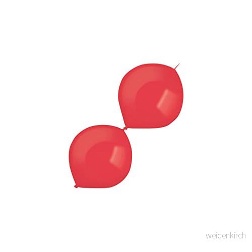 amscan 9905578 100 latexballonger standard länkbar, äppelröd 9557869006687