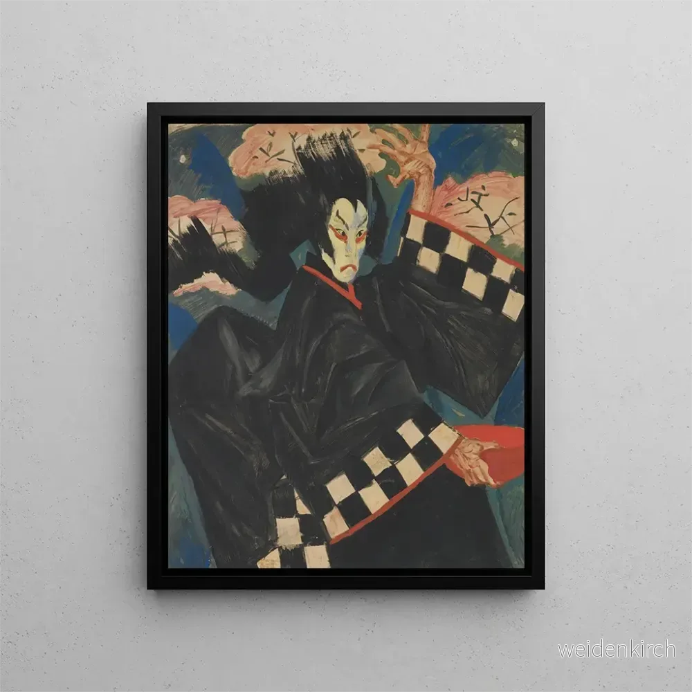Målning Portrait of Usaemon - Alexandre Iacovleff | Konsttryck