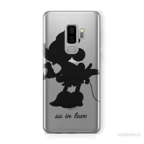 ERT GROUP mobiltelefonfodral för Samsung S9 PLUS originalt och officiellt licensierat Disney mönster Minnie 002 Vit optimalt anpassad till formen på mobiltelefonen, gedeeltelijk transparant 5903040643822