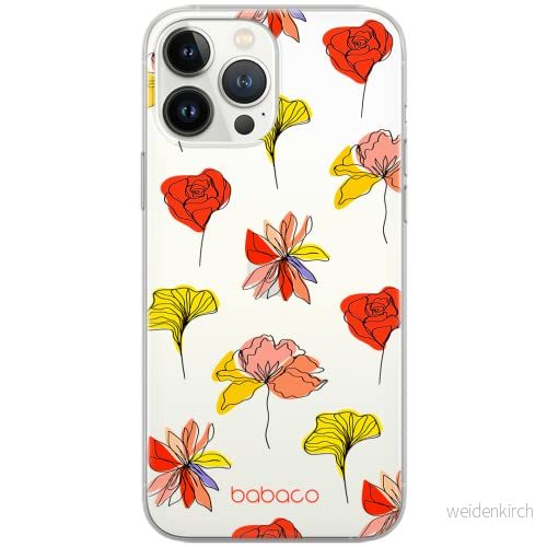ERT GROUP mobiltelefonfodral för Samsung S10 originalt och officiellt licensierat Babaco mönster Flowers 012 Vit optimalt anpassad till formen på mobiltelefonen, gedeeltelijk transparant 5903932606430
